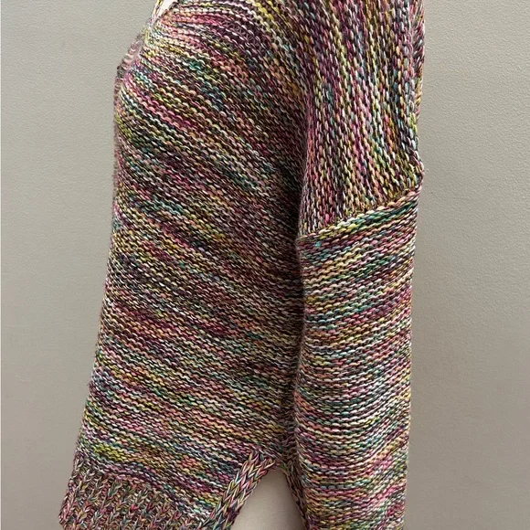 For The Republic Multicolor Rainbow V-Neck Sweater - Picture 5 of 9